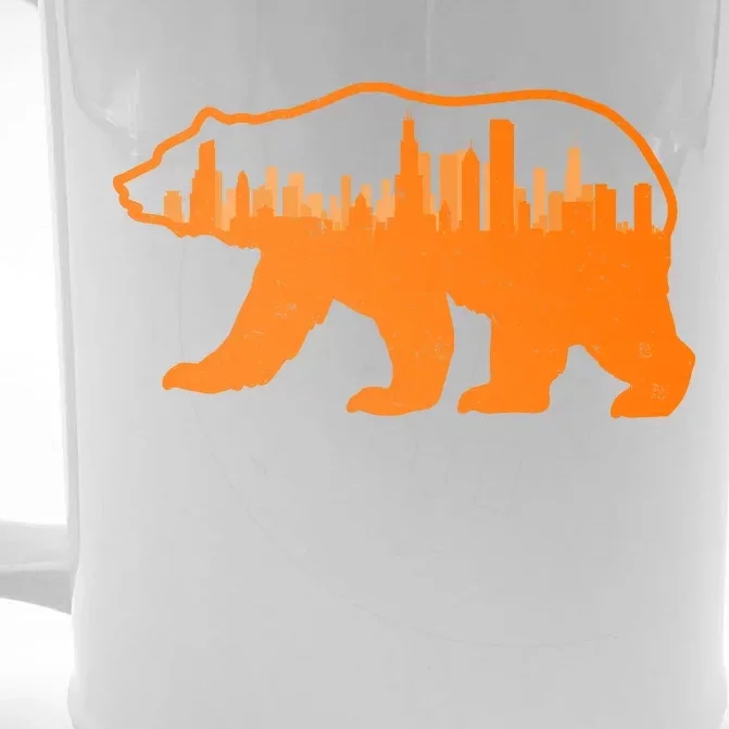 Chicago Skyline City Bear Front & Back Beer Stein