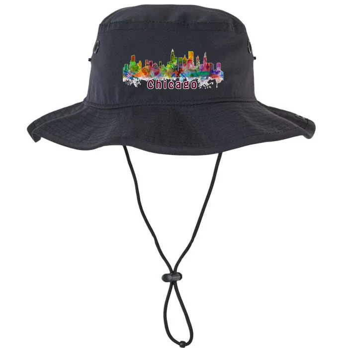 Chicago Skyline Paint Splatter Legacy Cool Fit Booney Bucket Hat