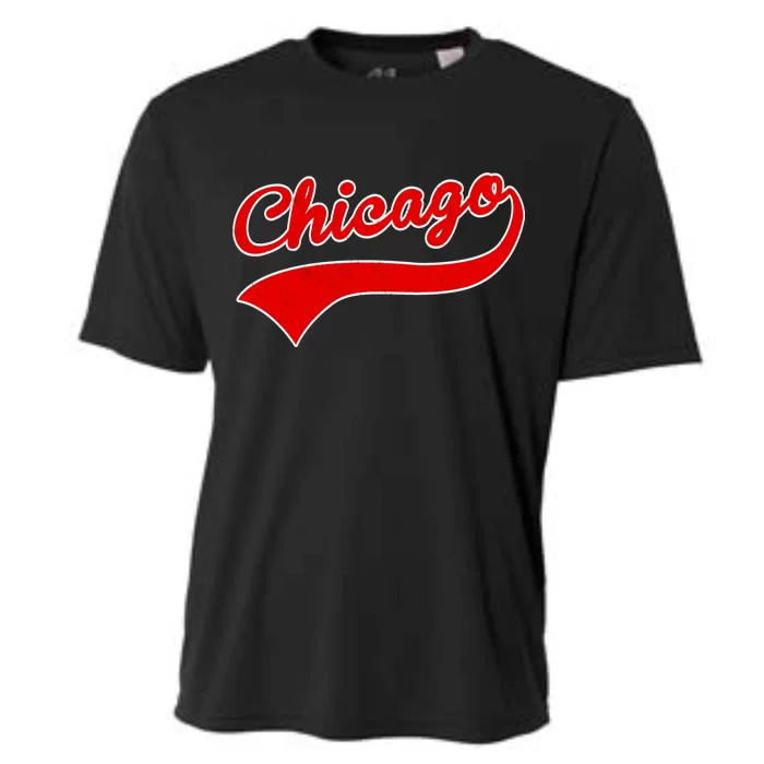 Chicago Vintage Classic Team Logo Cooling Performance Crew T-Shirt