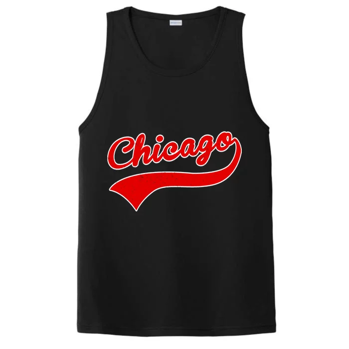 Chicago Vintage Classic Team Logo Performance Tank