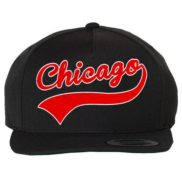 Chicago Vintage Classic Team Logo Wool Snapback Cap