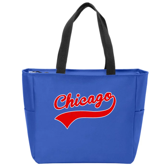 Chicago Vintage Classic Team Logo Zip Tote Bag