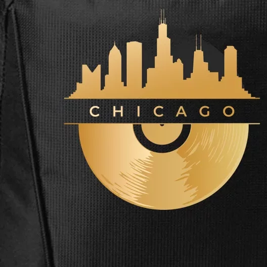 Chicago Vinyl Skyline City Backpack