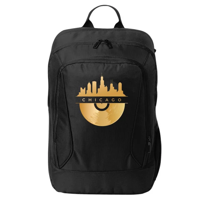 Chicago Vinyl Skyline City Backpack