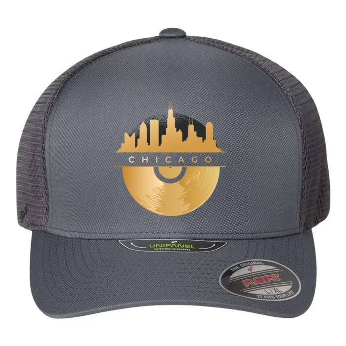 Chicago Vinyl Skyline Flexfit Unipanel Trucker Cap