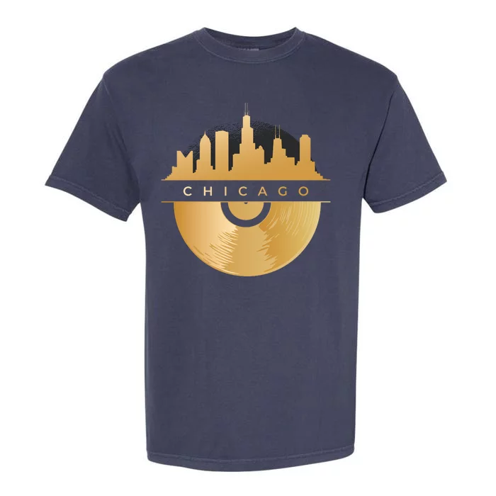 Chicago Vinyl Skyline Garment-Dyed Heavyweight T-Shirt