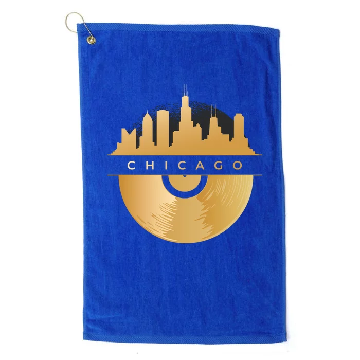 Chicago Vinyl Skyline Platinum Collection Golf Towel