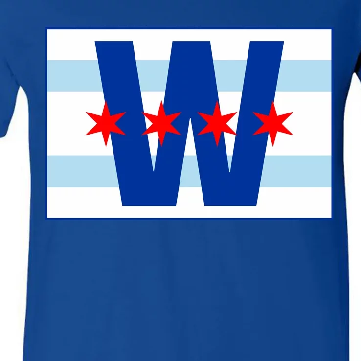 Chicago W Flag V-Neck T-Shirt