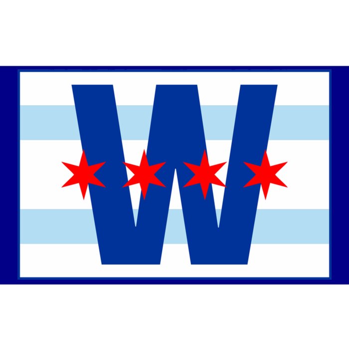 Chicago W Flag Bumper Sticker