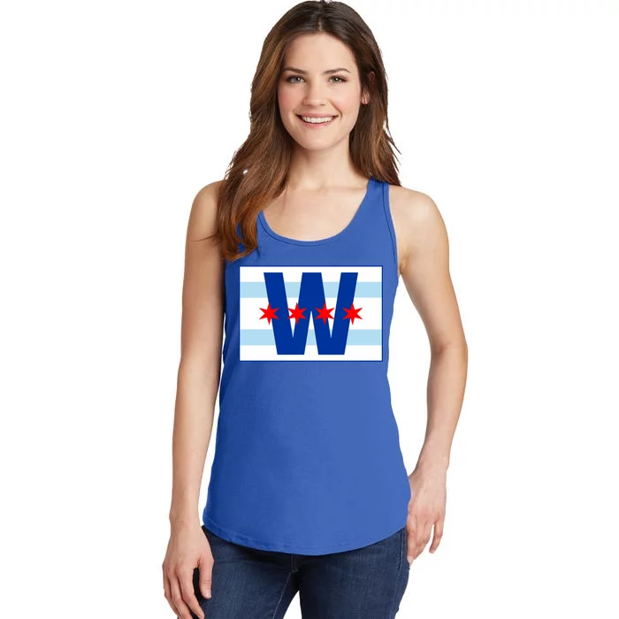 Chicago W Flag Ladies Essential Tank