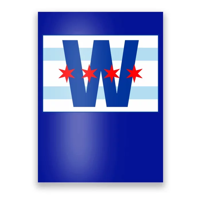 Chicago W Flag Poster