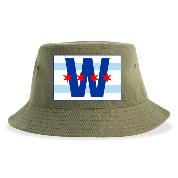 Chicago W Flag Sustainable Bucket Hat