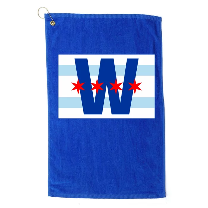 Chicago W Flag Platinum Collection Golf Towel