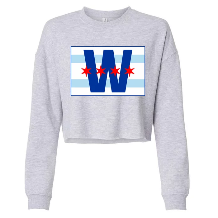 Chicago W Flag Cropped Pullover Crew