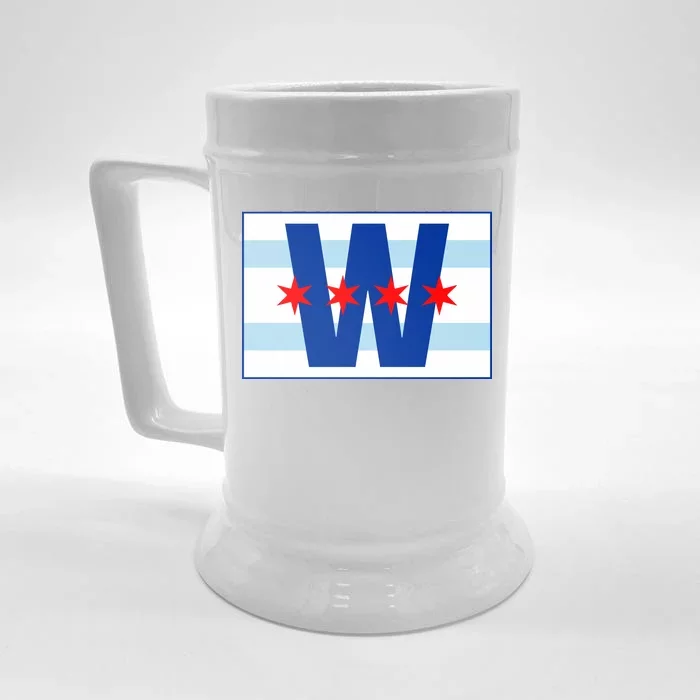 Chicago W Flag Front & Back Beer Stein