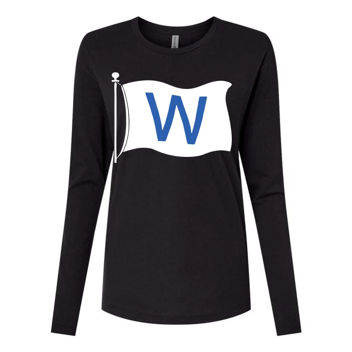 Chicago Win W Flag Baseball Womens Cotton Relaxed Long Sleeve T-Shirt