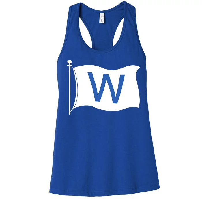 Chicago Win W Flag Baseball Women's Racerback Tank