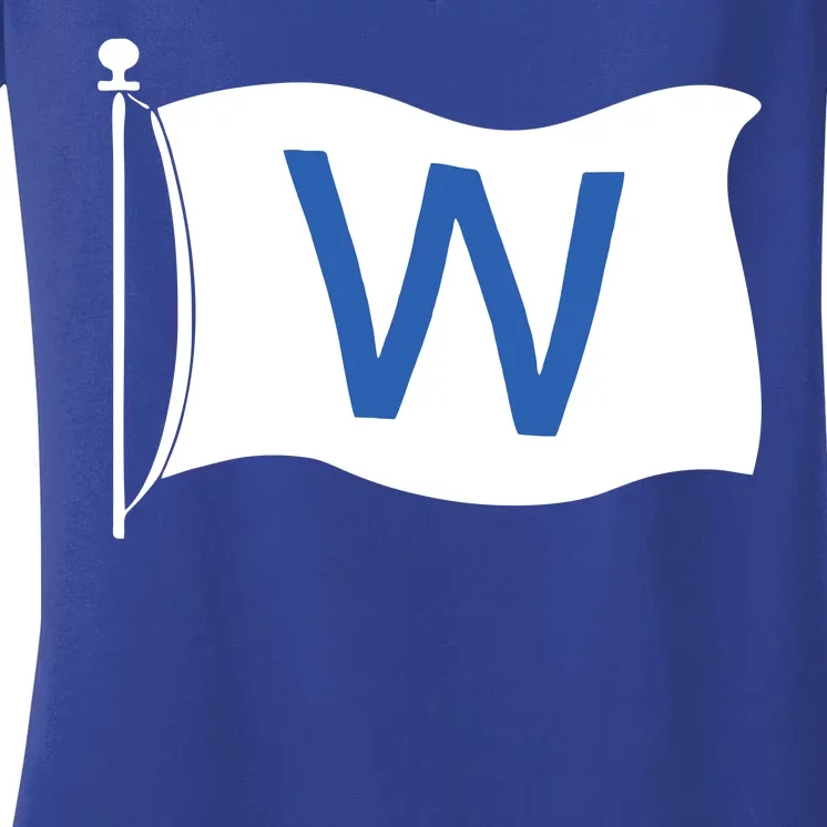 Chicago Win W Flag Baseball Women's V-Neck T-Shirt