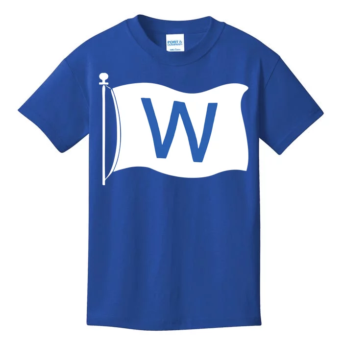 Chicago Win W Flag Baseball Kids T-Shirt