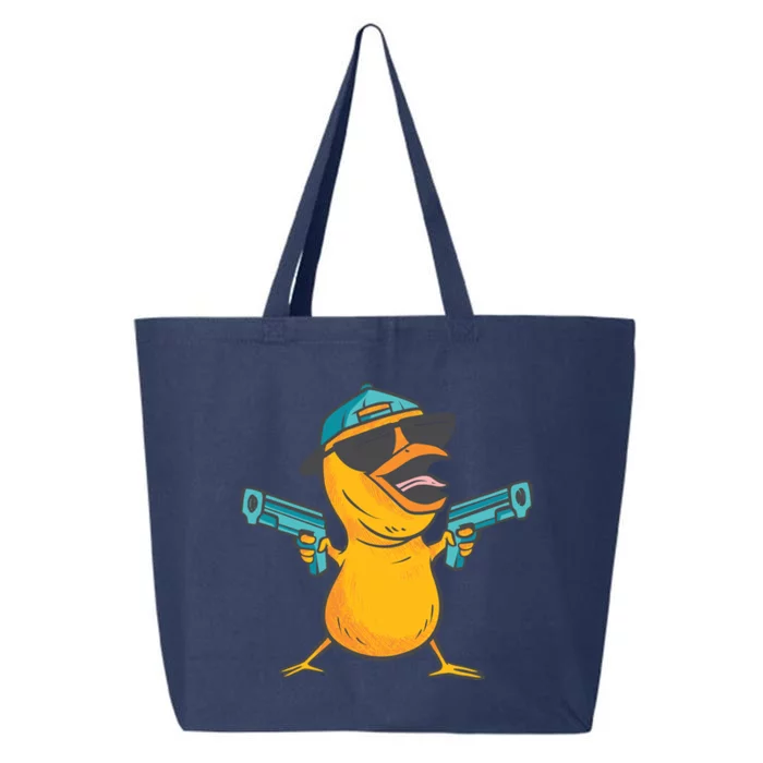 Chick Cartoon With Guns 25L Jumbo Tote