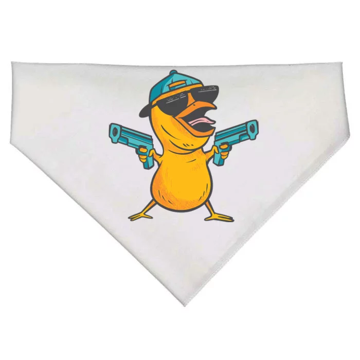 Chick Cartoon With Guns USA-Made Doggie Bandana