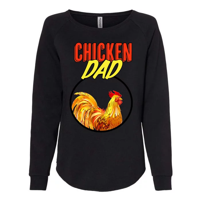 Chicken Dad Womens California Wash Sweatshirt