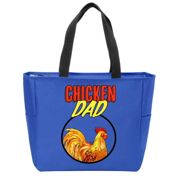 Chicken Dad Zip Tote Bag