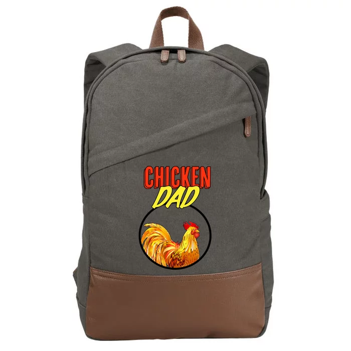 Chicken Dad Cotton Canvas Backpack