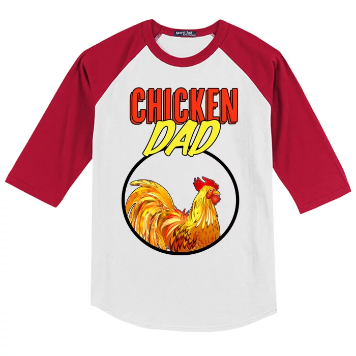 Chicken Dad Kids Colorblock Raglan Jersey