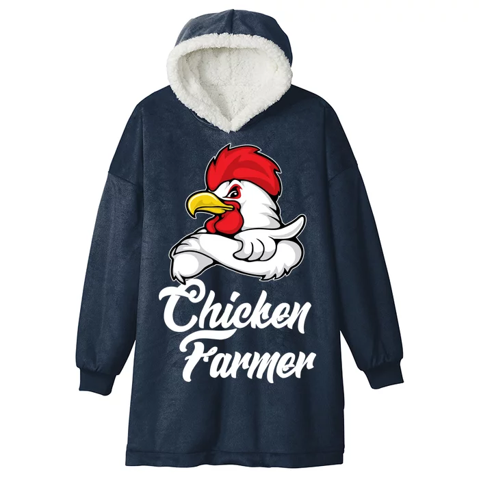 Chicken Farmer Hooded Wearable Blanket