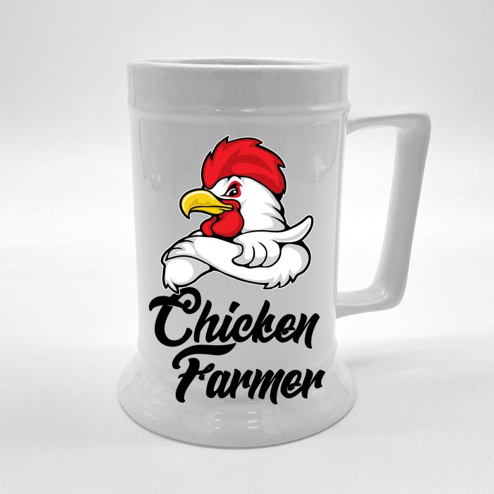 Chicken Farmer Front & Back Beer Stein