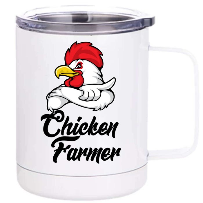 Chicken Farmer Front & Back 12oz Stainless Steel Tumbler Cup