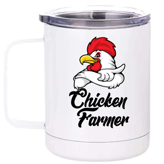 Chicken Farmer Front & Back 12oz Stainless Steel Tumbler Cup