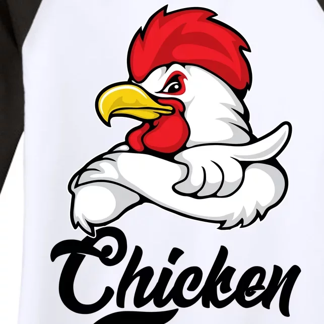 Chicken Farmer Women's Tri-Blend 3/4-Sleeve Raglan Shirt