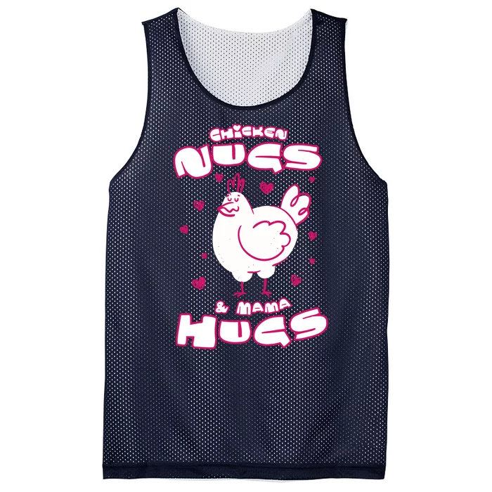 Chicken Nugs And Mama Hugs Mesh Reversible Basketball Jersey Tank