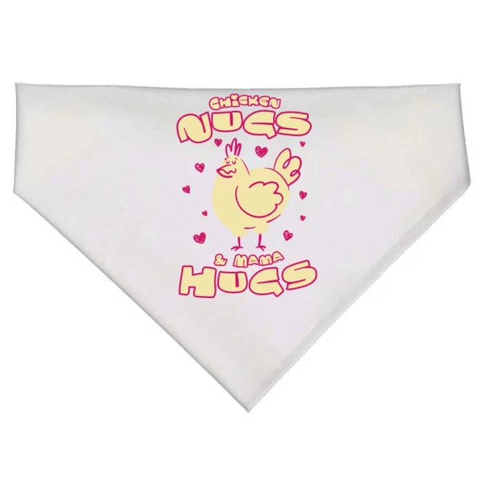 Chicken Nugs And Mama Hugs USA-Made Doggie Bandana