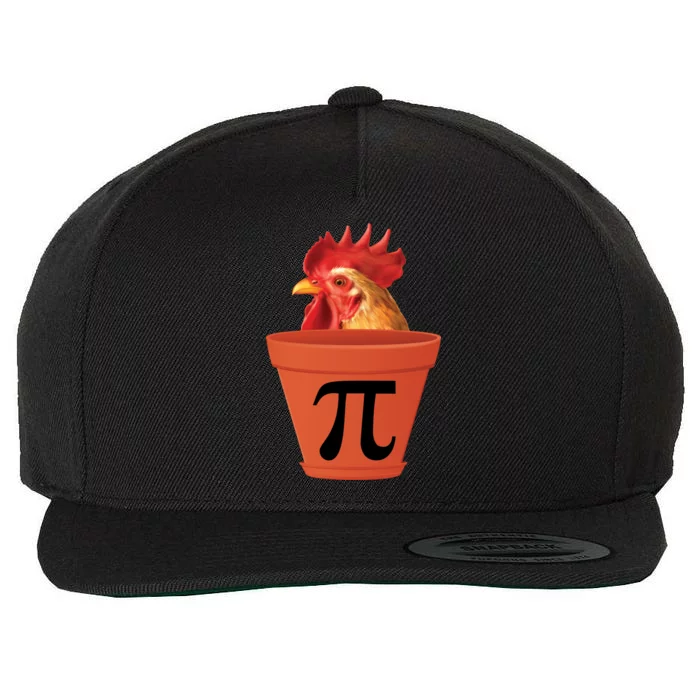 Chicken Pot Pie Funny Pi Wool Snapback Cap