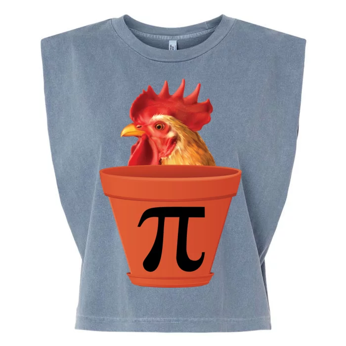 Chicken Pot Pie Funny Pi Garment-Dyed Women's Muscle Tee