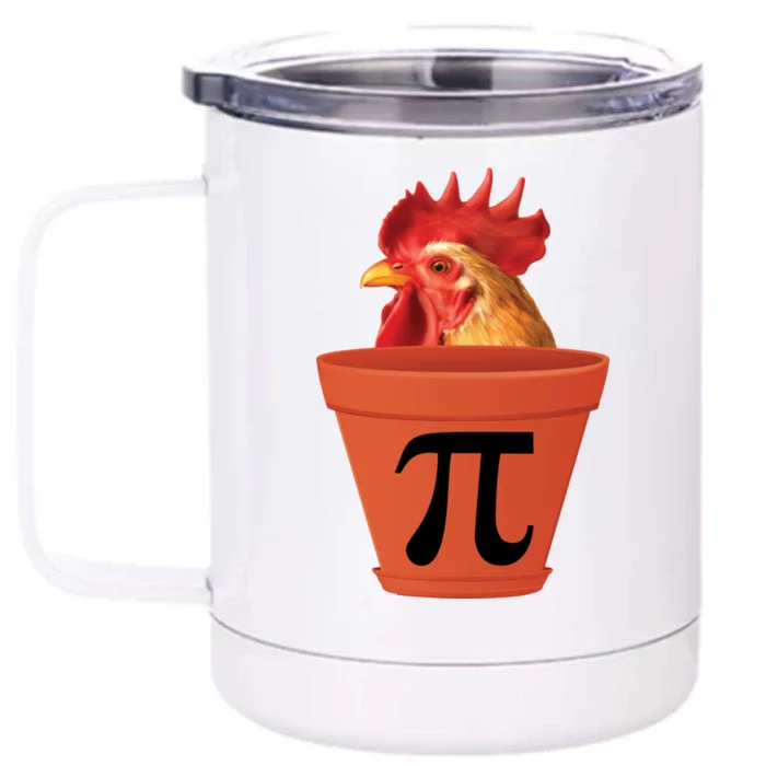 Chicken Pot Pie Funny Pi Front & Back 12oz Stainless Steel Tumbler Cup