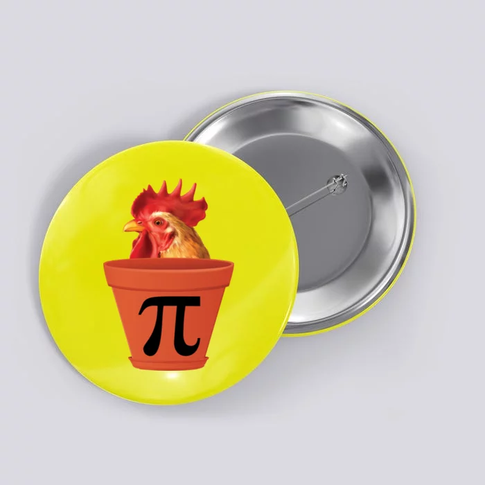 Chicken Pot Pie Funny Pi Button