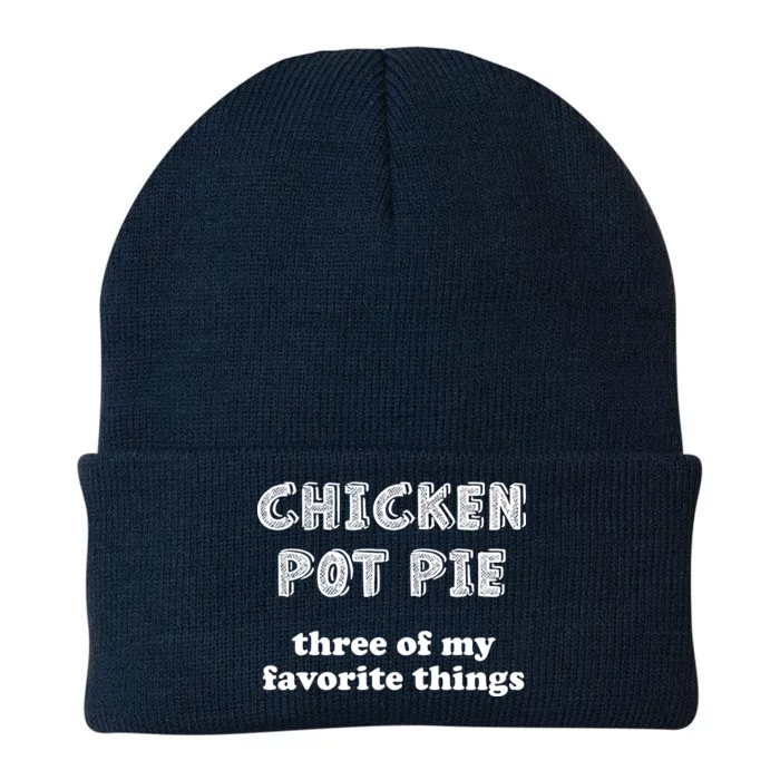 Chicken Pot Pie My Three Favorite Things Knit Cap Winter Beanie