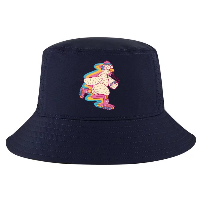 Chicken Roller Skating Cool Comfort Performance Bucket Hat