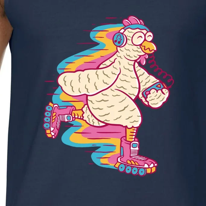 Chicken Roller Skating Comfort Colors® Tank Top