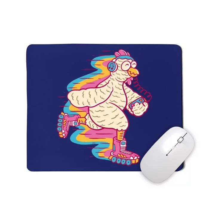 Chicken Roller Skating Mousepad