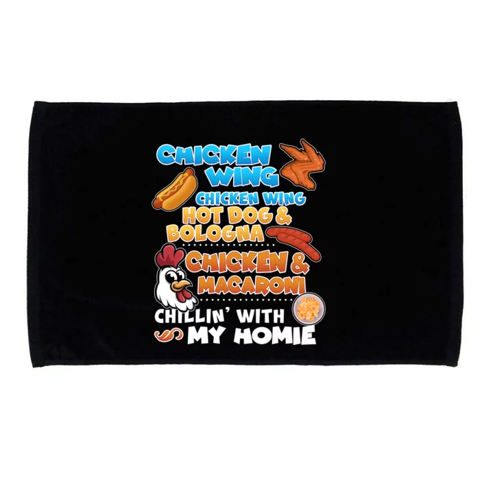 Chicken Wing Hot Dog Bologna Macaroni Homie Microfiber Hand Towel