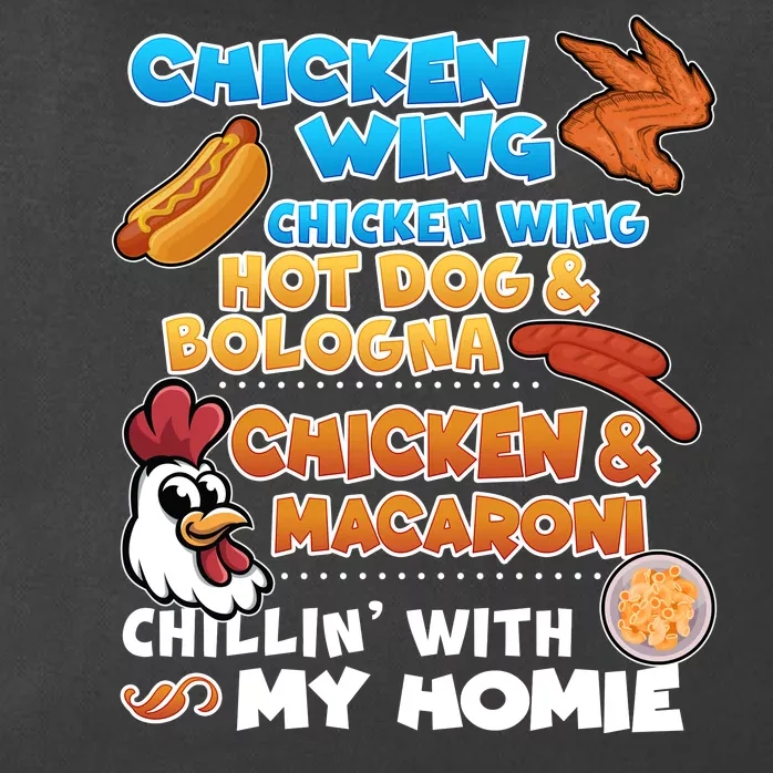 Chicken Wing Hot Dog Bologna Macaroni Homie Zip Tote Bag