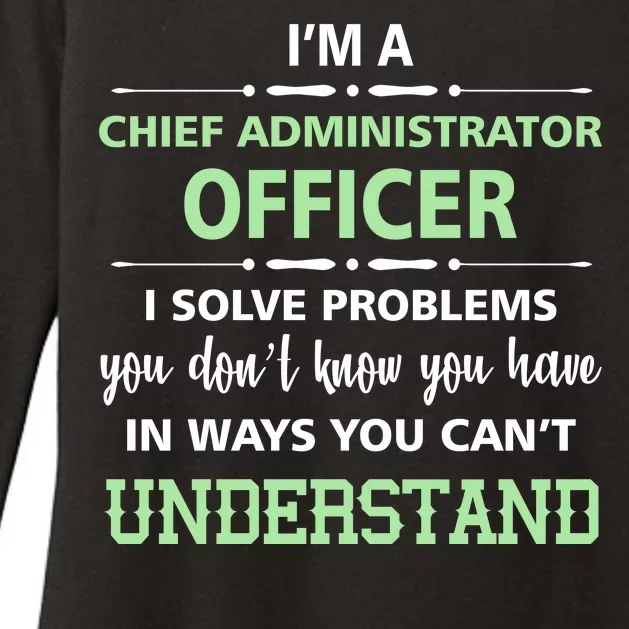 Chief Administrator Officer Womens CVC Long Sleeve Shirt