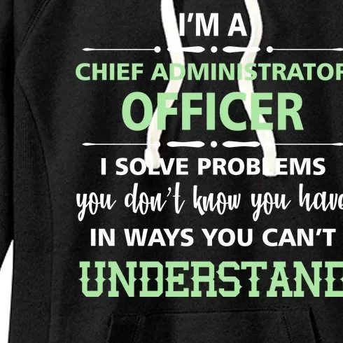 Chief Administrator Officer Women's Fleece Hoodie