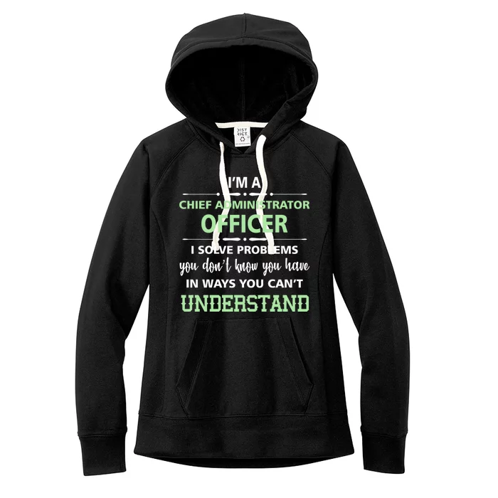 Chief Administrator Officer Women's Fleece Hoodie