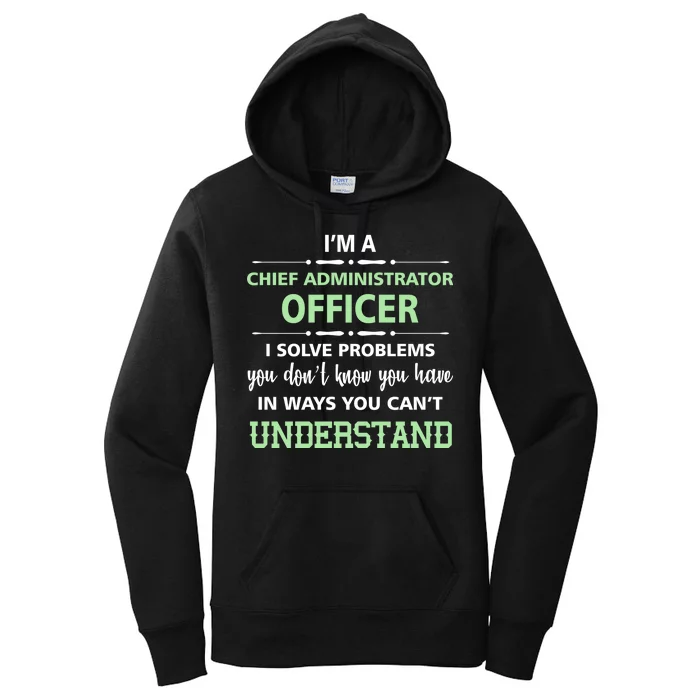 Chief Administrator Officer Women's Pullover Hoodie